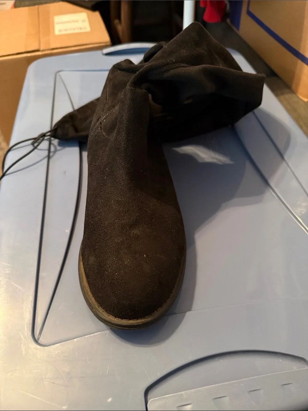 torrid Black Over-the-Knee Boot. 9ww. Clearly worn, but lots of life left.